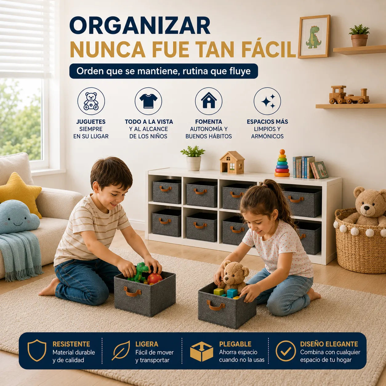 CAJA FAMILYBOX PRO Mantén ropa, juguetes y espacios familiares siempre ordenados