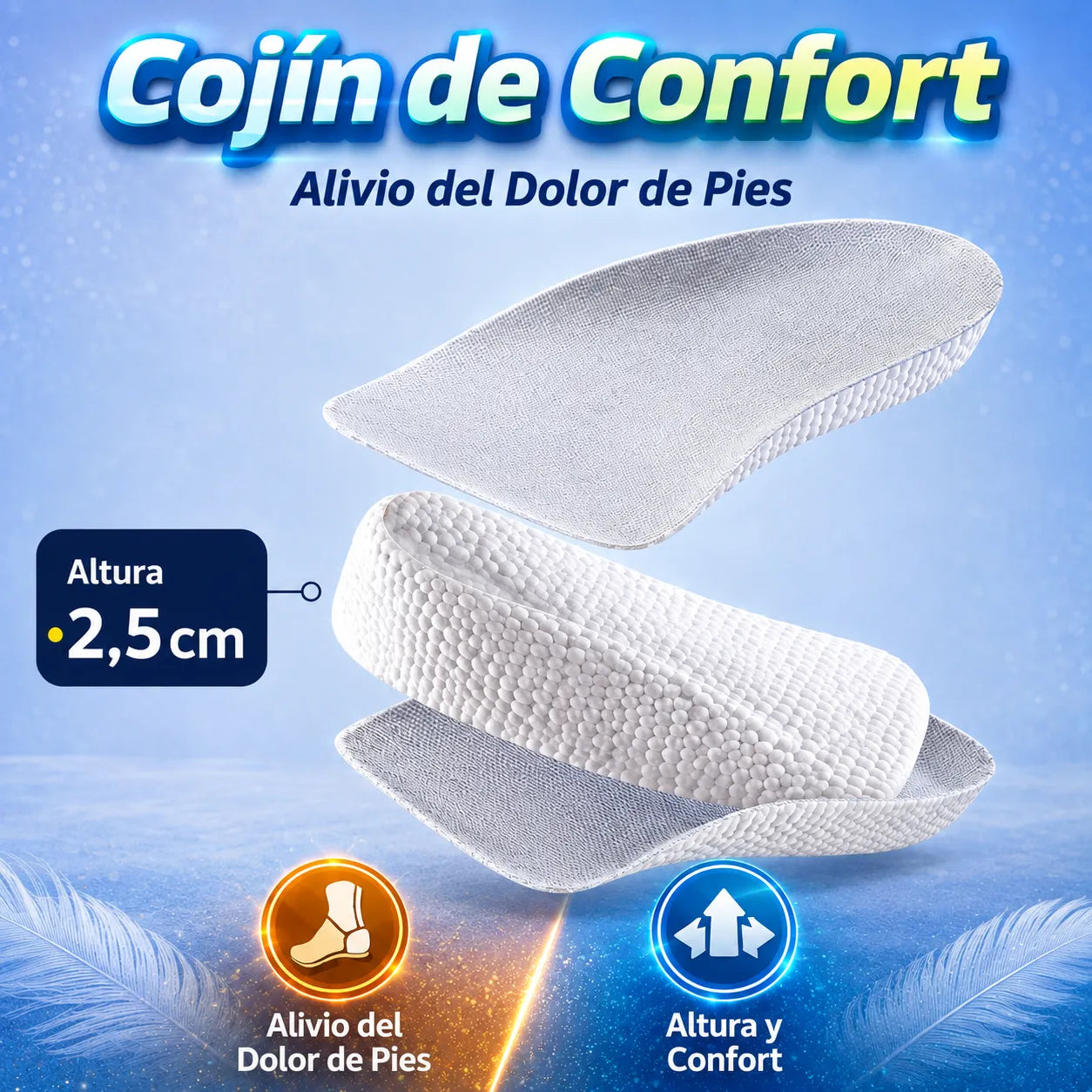 PLANTILLAS ELEVADORAS PARA AUMENTAR ESTATURA - UP FLEX