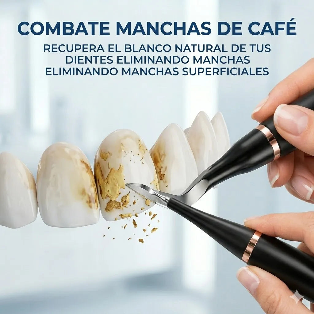 LIMPIADOR SONIC PRO DENTAL Elimina el sarro y la placa en minutos con tecnología sónica