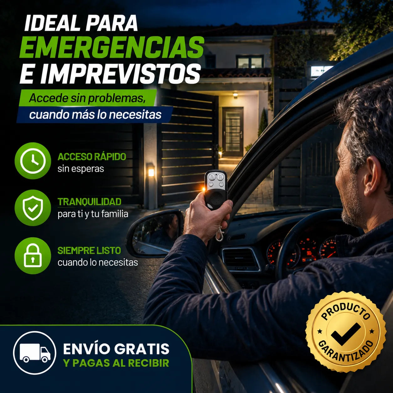 CONTROL EMERGENCIA TOTAL   Un respaldo inmediato para cuidar a tu familia y hogar