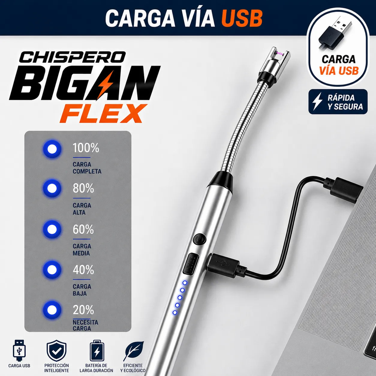 Chispero Eléctrico USB Bigan Flex™
