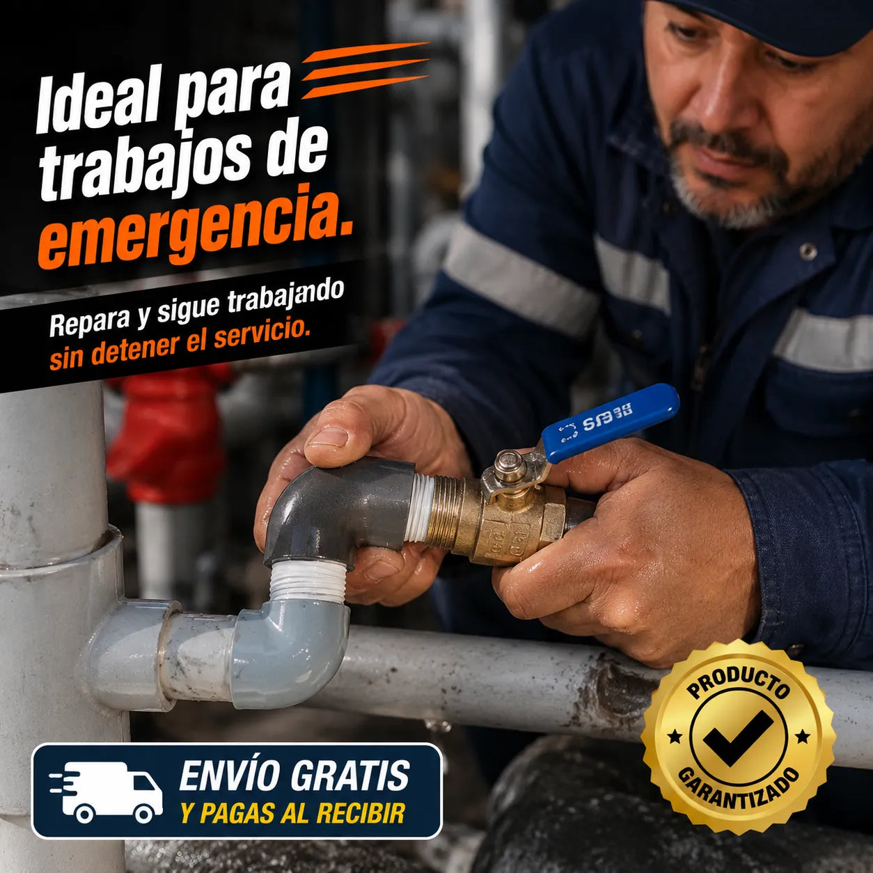 KIT ROSCADOR TURBO 1/2" y 3/4" - Resuelve emergencias de gasfitería en PVC y PPR sin detener el trabajo de tu cliente