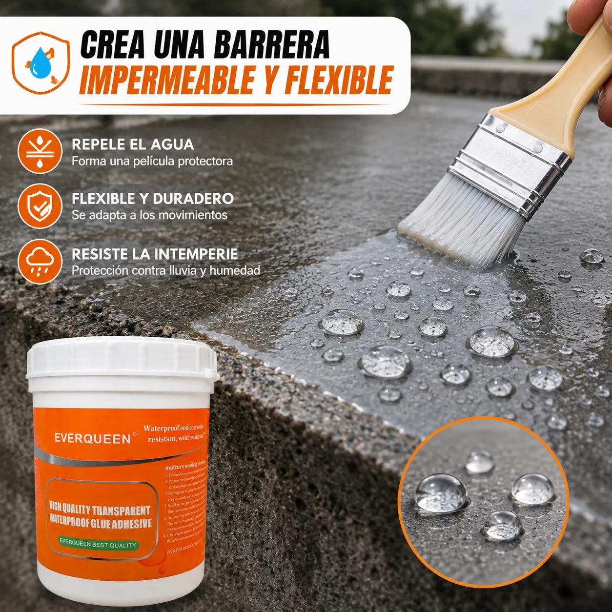 Sellador impermeable transparente EVERQUEEN - ENVIO GRATIS Y PAGAS A RECIBIR