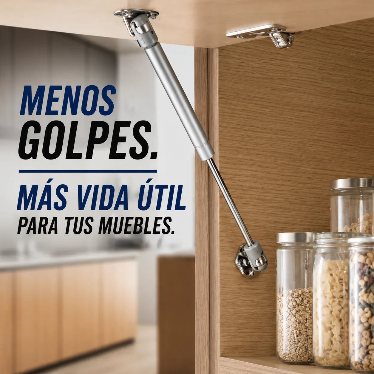 BRAZO HIDRAULICO HF 120   Evita portazos que dañan tus muebles y prolonga su vida útil