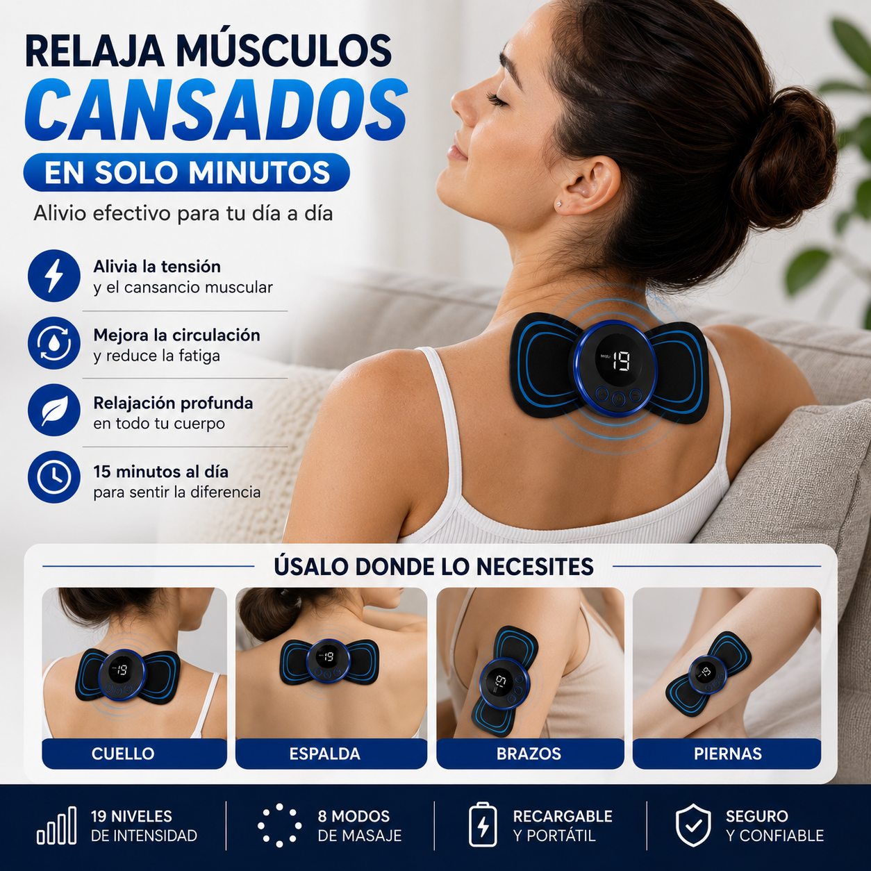 MASAJEADOR BODY FIT  Alivio muscular portátil en cualquier momento
