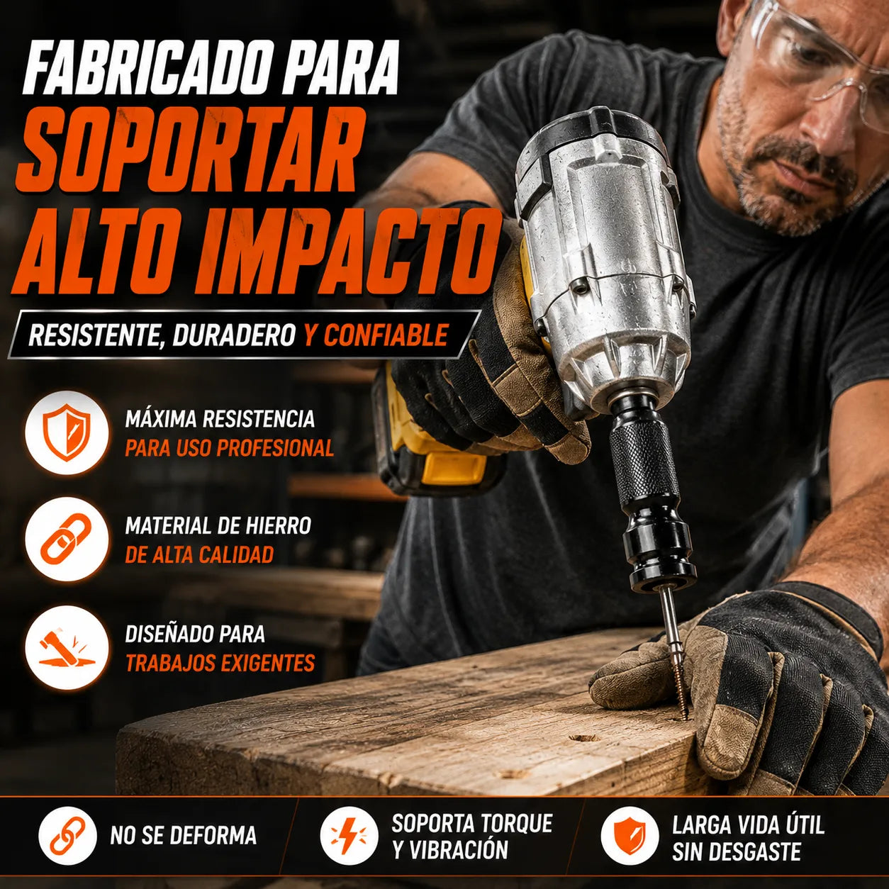 ADAPTADOR IMPACTO PRO   Convierte tu llave de impacto en una herramienta multifuncional