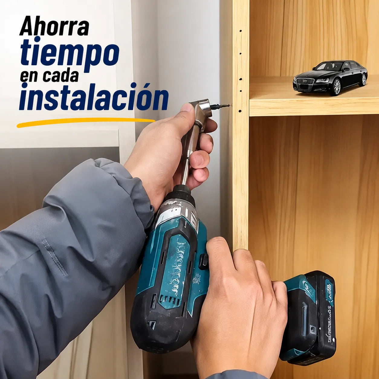 ADAPTADOR ANGULAR PRO   Llega a espacios imposibles sin desmontar nada