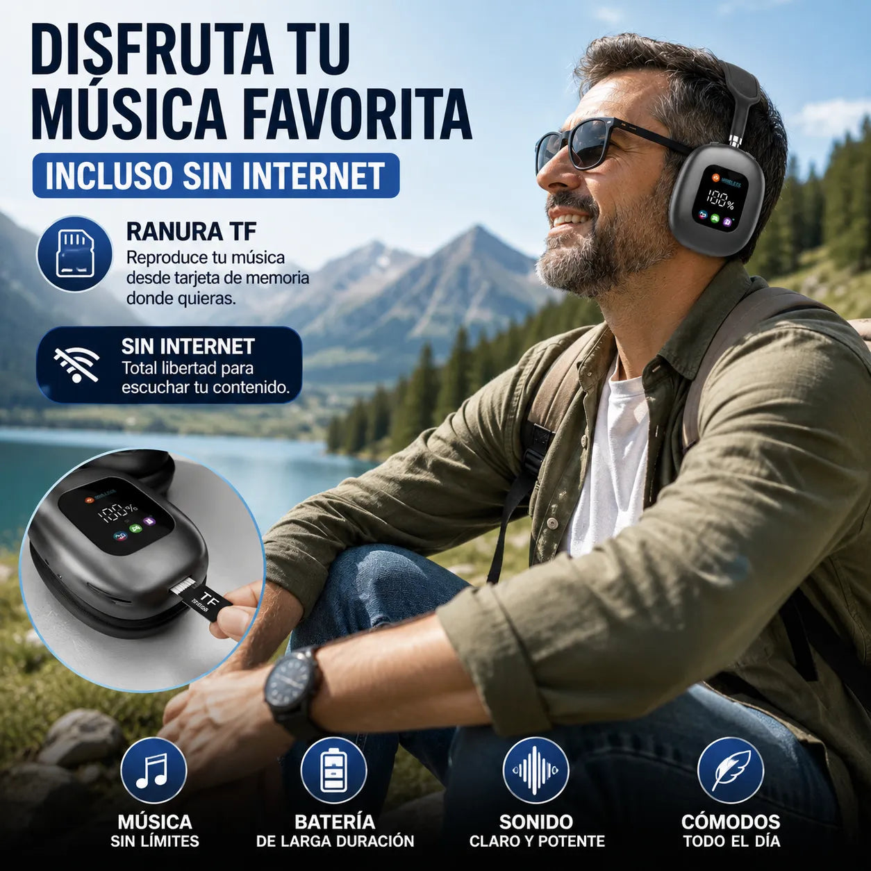 AUDIFONOS AKZ-MAX  Trabaja, llama y disfruta tu contenido donde estés