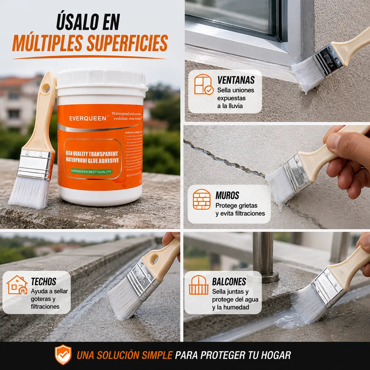 Sellador impermeable transparente EVERQUEEN - ENVIO GRATIS Y PAGAS A RECIBIR