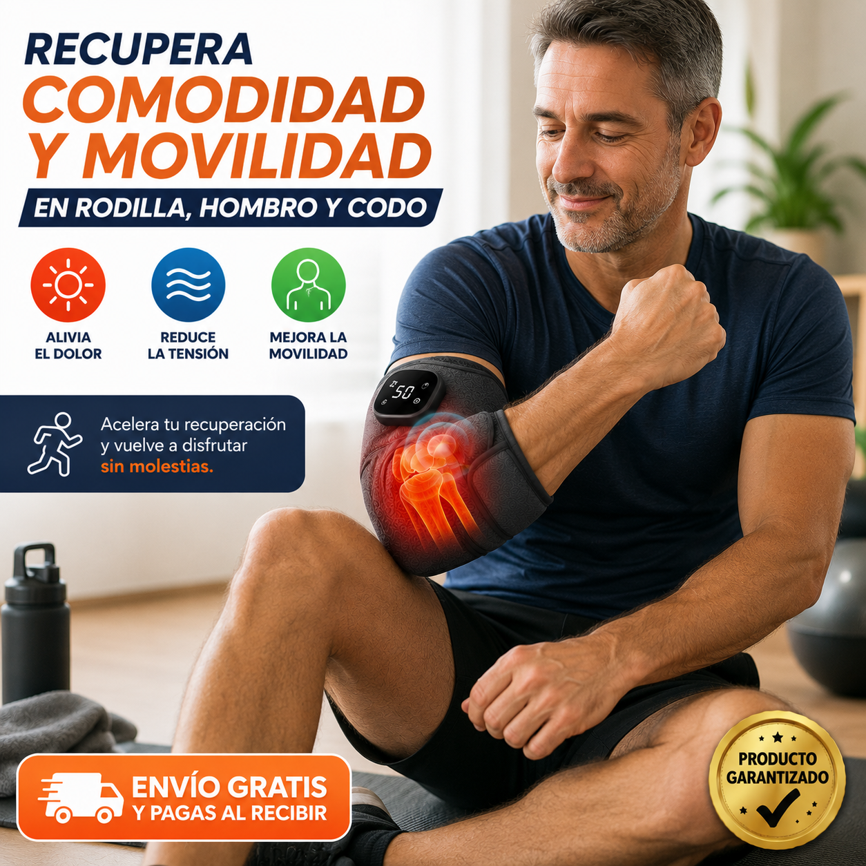 RODILLERA THERMORELIEF PRO Terapia de calor y masaje para rodilla y hombro