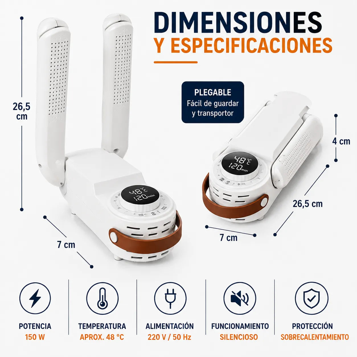 SECADOR TERMOSTEP PRO   Seca tu calzado y déjalo listo para volver a usar en minutos.