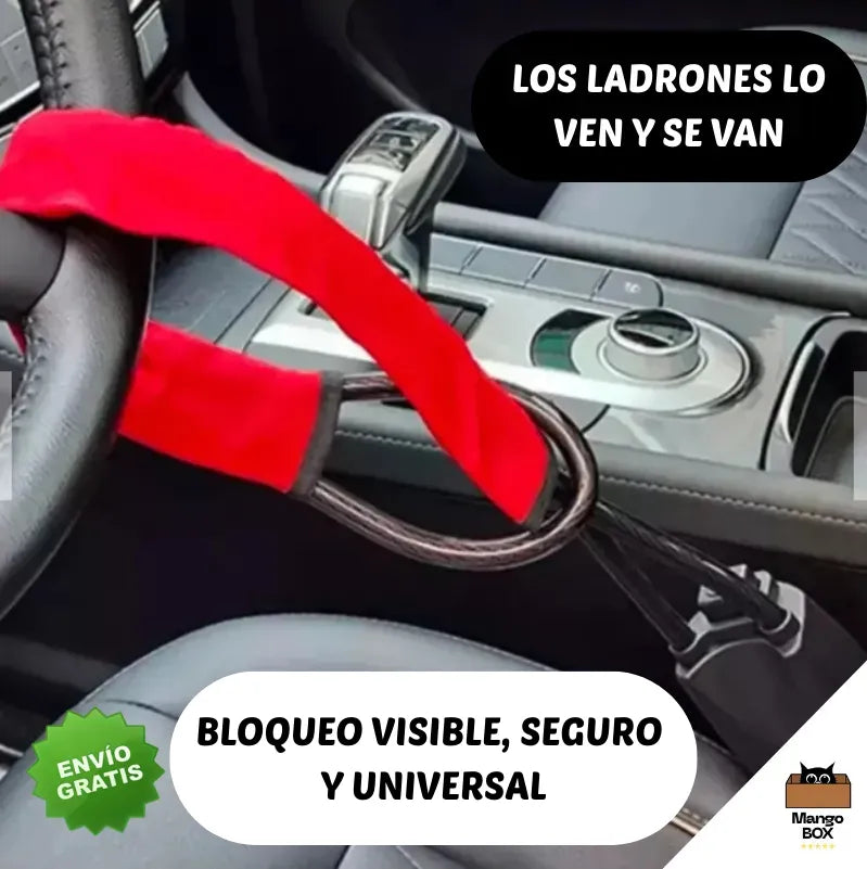 STEEL LOCK PRO Bloqueo Antirrobo para tu automóvil