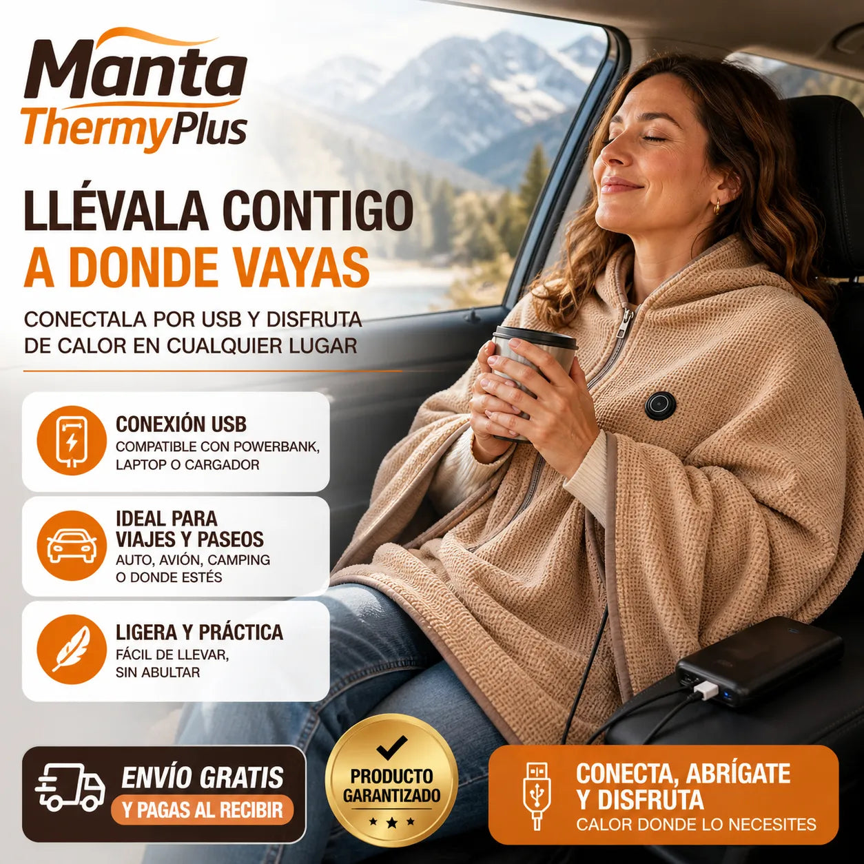 MANTA THERMY PLUS Calor inmediato y confort total donde estés
