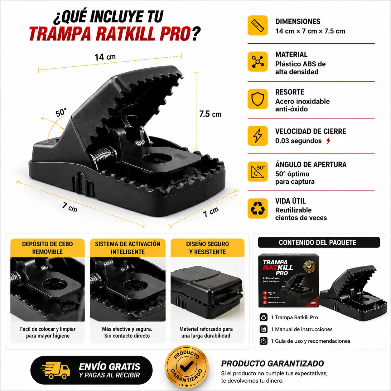 TRAMPA RATKILL PRO Adiós ratones para siempre
